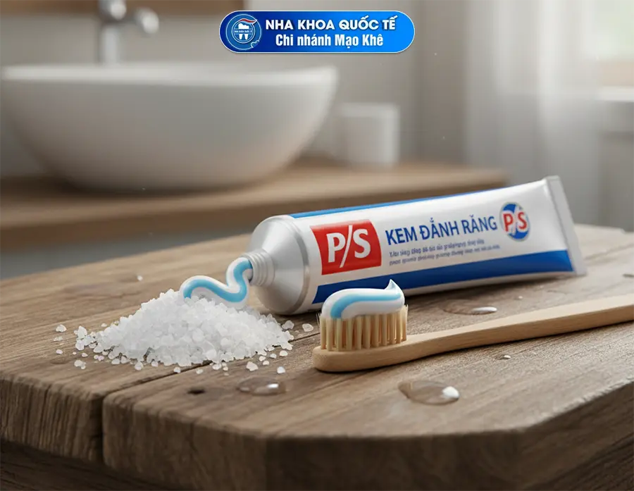 muối và kem đánh răng 2