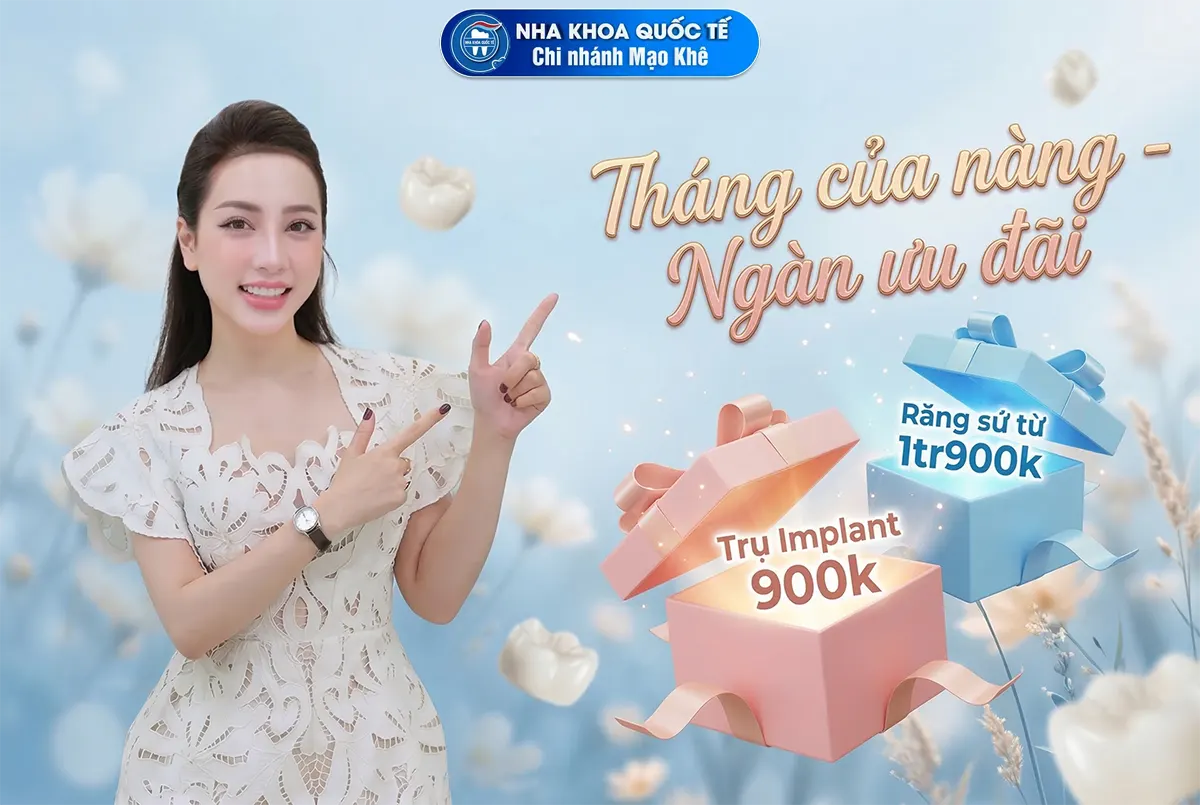tháng 3 khuyến mãi nha khoa mạo khê