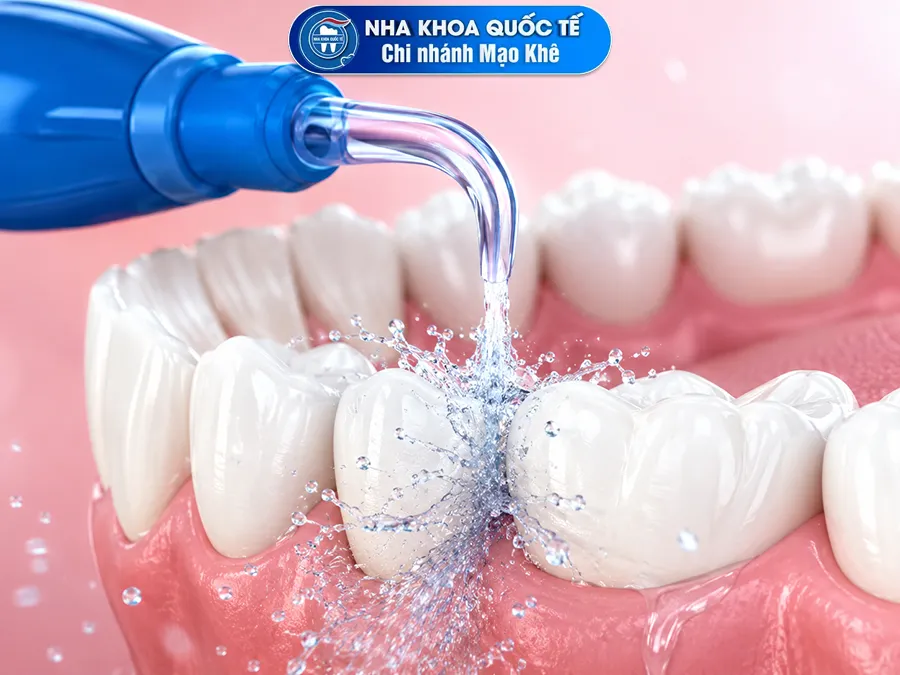 sử dụng máy tăm nước