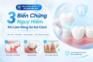 3 biến chứng khi làm răng sứ sai