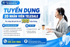 tuyển dụng nha khoa quốc tế mạo khê