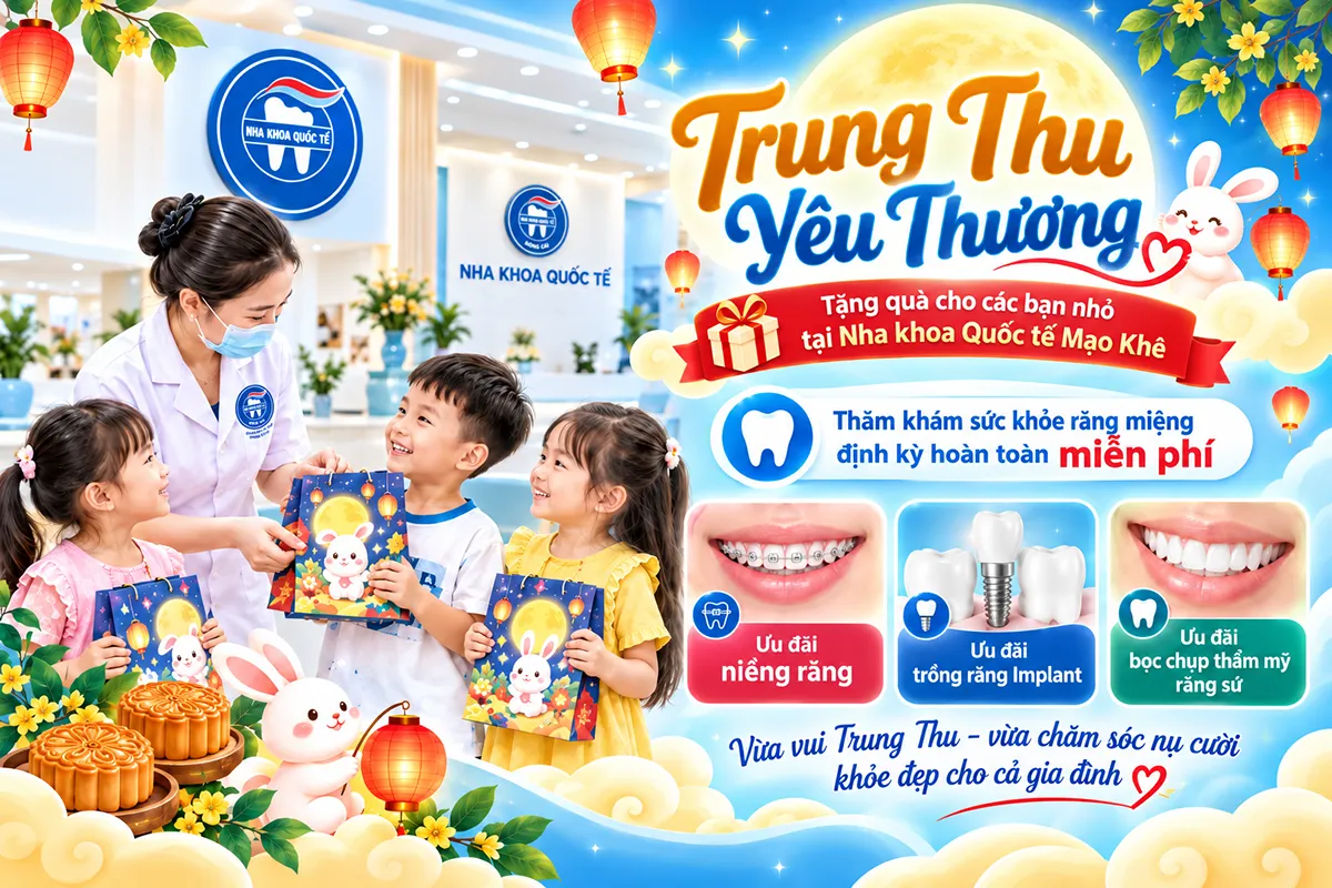 tặng quà trung thu tại nha khoa mạo khê