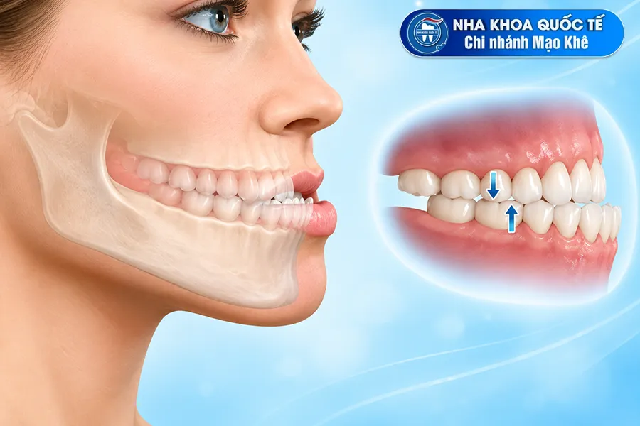 Minh họa khớp cắn ngược